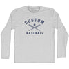 Custom Baseball Adult Cotton Long Sleeve T-shirt by Tribe Lacrosse