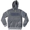 Custom Cooper Font Tri-Blend Hoodie Tribe Lacrosse