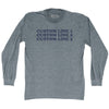 Custom Cooper Font Adult Tri-Blend Long Sleeve T-shirt Tribe Lacrosse