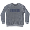 Custom Cooper Font Adult Tri-Blend Sweatshirt Tribe Lacrosse