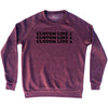 Custom Cooper Font Adult Tri-Blend Sweatshirt Tribe Lacrosse