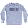 Custom Cooper Font Adult Tri-Blend Sweatshirt Tribe Lacrosse