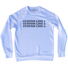 Custom Cooper Font Adult Tri-Blend Sweatshirt Tribe Lacrosse
