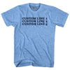 Custom Cooper Font Adult Tri-Blend T-shirt Tribe Lacrosse