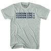 Custom Cooper Font Adult Tri-Blend T-shirt Tribe Lacrosse