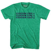 Custom Cooper Font Adult Tri-Blend T-shirt Tribe Lacrosse