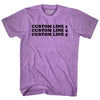 Custom Cooper Font Adult Tri-Blend T-shirt Tribe Lacrosse