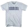 Custom Cooper Font Adult Tri-Blend T-shirt Tribe Lacrosse