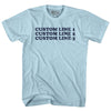 Custom Cooper Font Adult Cotton T-shirt Tribe Lacrosse