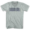Custom Cooper Font Adult Tri-Blend V-neck T-shirt Tribe Lacrosse
