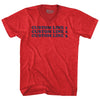 Custom Cooper Font Adult Tri-Blend V-neck T-shirt Tribe Lacrosse