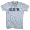 Custom Cooper Font Adult Tri-Blend V-neck T-shirt Tribe Lacrosse