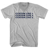 Custom Cooper Font Adult Tri-Blend V-neck T-shirt Tribe Lacrosse