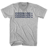 Custom Cooper Font Adult Cotton V-neck T-shirt Tribe Lacrosse