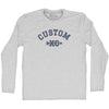 Custom Cross Country XC Adult Cotton Long Sleeve T-shirt by Tribe Lacrosse