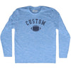 Custom Football Adult Tri-Blend Long Sleeve T-shirt by Tribe Lacrosse