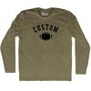 Custom Football Adult Tri-Blend Long Sleeve T-shirt by Tribe Lacrosse