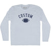 Custom Football Adult Tri-Blend Long Sleeve T-shirt by Tribe Lacrosse