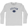 Custom Football Adult Cotton Long Sleeve T-shirt by Tribe Lacrosse