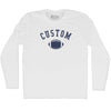 Custom Football Adult Cotton Long Sleeve T-shirt by Tribe Lacrosse