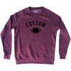 Custom Football Adult Tri-Blend Sweatshirt by Tribe Lacrosse
