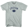 Custom Football Adult Tri-Blend T-shirt by Tribe Lacrosse