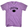 Custom Football Adult Tri-Blend T-shirt by Tribe Lacrosse