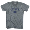 Custom Football Tri-Blend V-neck Womens Junior Cut T-shirt by Tribe Lacrosse