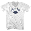Custom Football Adult Tri-Blend V-neck T-shirt by Tribe Lacrosse