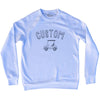 Custom Golf Cart Adult Tri-Blend Sweatshirt by Tribe Lacrosse