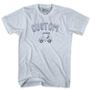 Custom Golf Cart Adult Tri-Blend T-shirt by Tribe Lacrosse