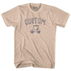 Custom Golf Cart Adult Cotton T-shirt by Tribe Lacrosse