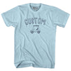 Custom Golf Cart Adult Cotton T-shirt by Tribe Lacrosse