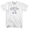Custom Golf Cart Womens Cotton Junior Cut T-Shirt by Tribe Lacrosse
