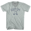 Custom Golf Cart Adult Tri-Blend V-neck T-shirt by Tribe Lacrosse