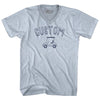 Custom Golf Cart Adult Tri-Blend V-neck T-shirt by Tribe Lacrosse