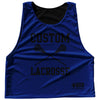 Custom Lacrosse Blue Royal and Black Reversible Lacrosse Pinnie by Tribe Lacrosse
