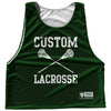 Custom Lacrosse Green Forest and White Reversible Lacrosse Pinnie by Tribe Lacrosse