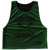Custom Lacrosse Green Hunter and Black Reversible Lacrosse Pinnie by Tribe Lacrosse