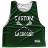 Custom Lacrosse Green Hunter and White Reversible Lacrosse Pinnie by Tribe Lacrosse