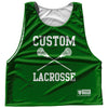 Custom Lacrosse Green Kelly and White Reversible Lacrosse Pinnie by Tribe Lacrosse