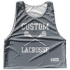 Custom Lacrosse Grey Dark and White Reversible Lacrosse Pinnie by Tribe Lacrosse