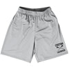 Custom Lacrosse Grey Medium Black Art Lacrosse Shorts Made In USA by Tribe Lacrosse