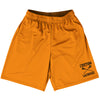 Custom Lacrosse Orange Tennessee Black Art Lacrosse Shorts Made In USA by Tribe Lacrosse