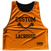 Custom Lacrosse Orange Tennessee and Black Reversible Lacrosse Pinnie by Tribe Lacrosse