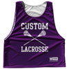 Custom Lacrosse Purple Medium and White Reversible Lacrosse Pinnie by Tribe Lacrosse