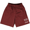 Custom Lacrosse Red Maroon Lacrosse Shorts Made In USA by Tribe Lacrosse
