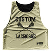 Custom Lacrosse Vegas Gold and Black Reversible Lacrosse Pinnie by Tribe Lacrosse