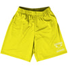 Custom Lacrosse Yellow Bright Lacrosse Shorts Made In USA by Tribe Lacrosse