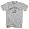 Custom Name Tennis Club Text Youth Cotton T-shirt by Tribe Lacrosse